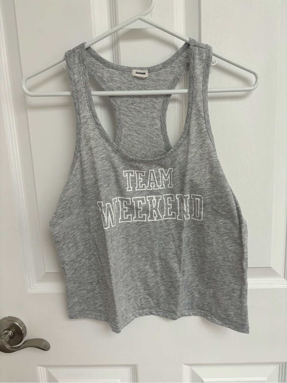 Garage Heather Gray 'Team Weekend' Racerback Tank